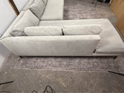 West Elm Andes 2-Piece Left Bumper Chaise Sectional - Silver