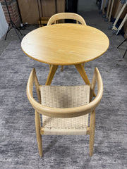 NEW Castlery Tribeca Round Dining Table with 2 Austen Chairs(FREE DELIVERY)🚚
