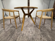 NEW Castlery Tribeca Round Dining Table with 2 Austen Chairs(FREE DELIVERY)🚚