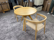 NEW Castlery Tribeca Round Dining Table with 2 Austen Chairs(FREE DELIVERY)🚚