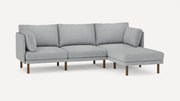 Burrow Field 4-Piece Sectional Lounger - Fog