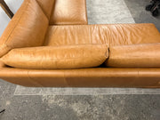 Poly & Bark Catania Leather Left-Facing Bumper Sectional Sofa ( Free Delivery 🚚 )