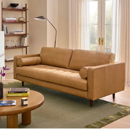 Article Sven 88″ Tufted Leather Sofa, Brand New & Completely Sealed in Original Box