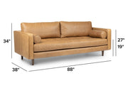 Article Sven 88″ Tufted Leather Sofa, Brand New & Completely Sealed in Original Box